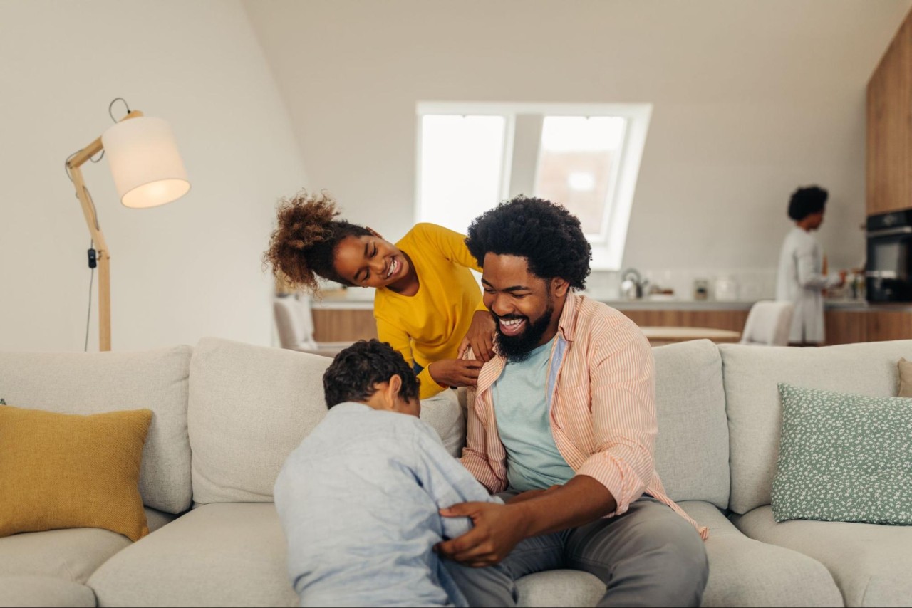 Parents Under Pressure - Photo of family having fun and everyone in good spirits