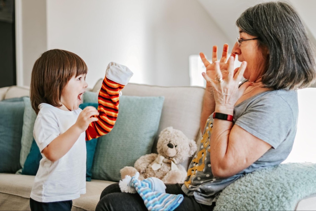 mom and daughter role playing stressful situations